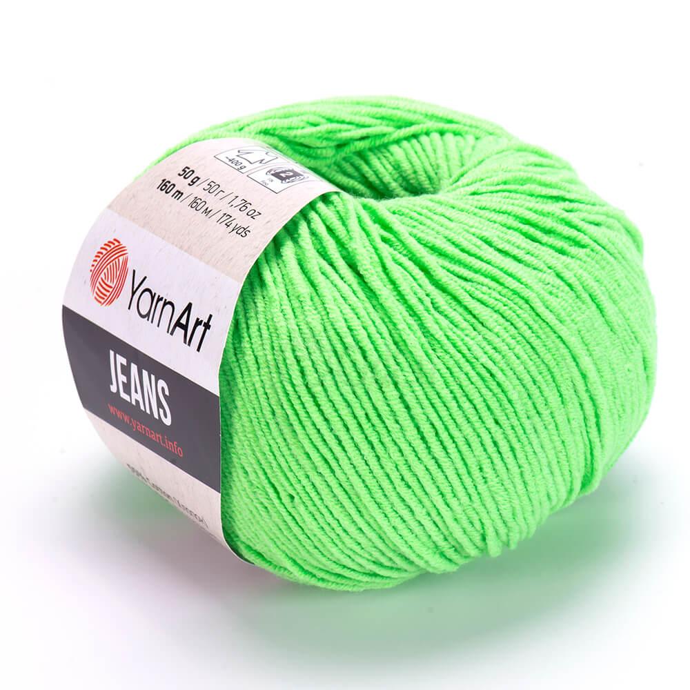 Yarnart Jeans 60 zelená neon