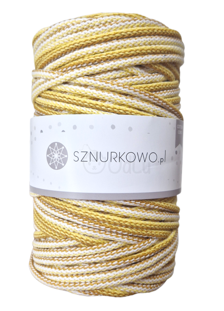 Sznurkowo bavlněné šňůry 5mm sluneční mix