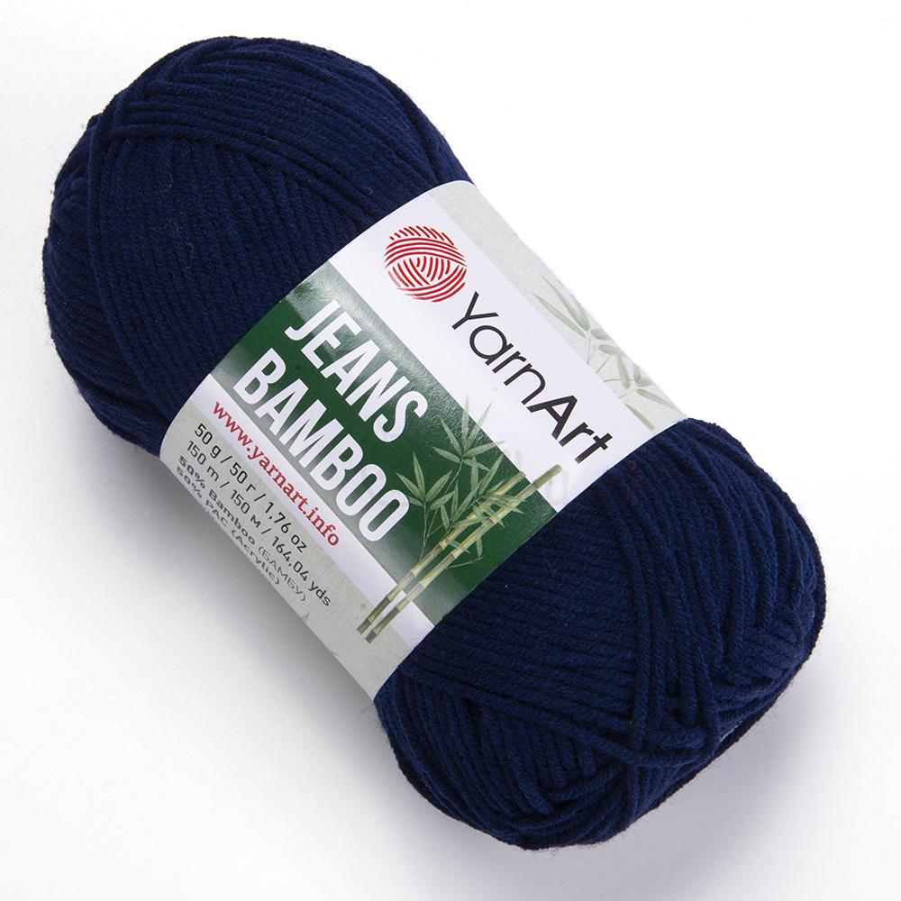 Yarnart Jeans Bamboo 125 modrá temná