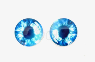 Nalepovací oči 12mm modré 2ks