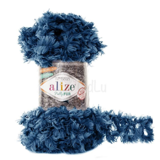 Alize Puffy Fur 6114 modrá petrolejová