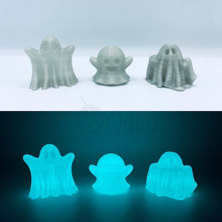 Sada 3D svítících duchů k dekoraci