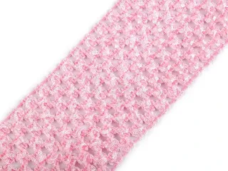 Guma na pleteni a hackovani sukni růžová světlá