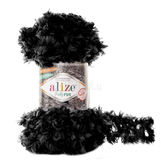 Alize Puffy Fur 6101 černá