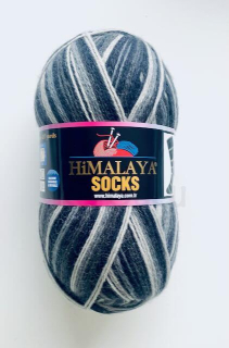 Himalaya Socks 150-01 šedočerná