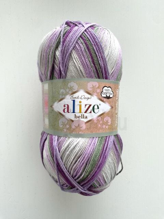 Alize Bella Batik 4149 fialová/šedá