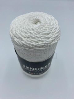 Kokonki polyesterové šňůry 5mm bílé 44406