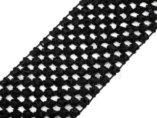 Guma na pletení a háčkování sukní černá