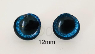 Bezpečnostní oči 12mm modré 2ks