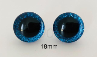 Bezpečnostní oči 18mm modré 2ks
